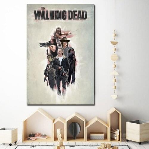 The Walking Dead TV HD Canvas Painting Oil Print Poster Wall Art Picture For Living Room Bedroom Home Decoration