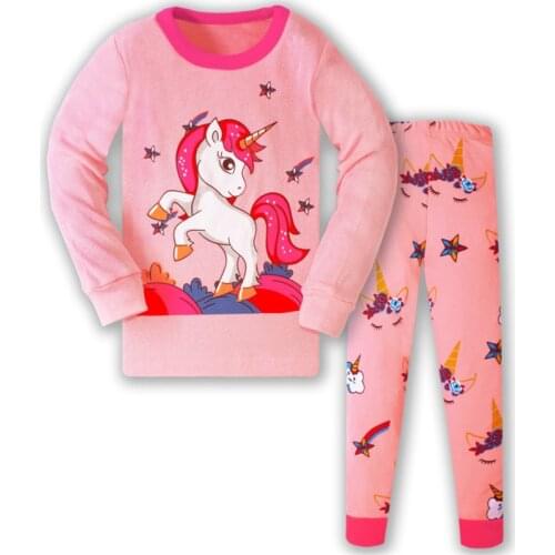 Baby boys girls kids Clothing Sets Cartoon Animals Suits 2 pcs Sleepwear Long Sleeve Cartoon Pajamas or Home Wear Hot Selling