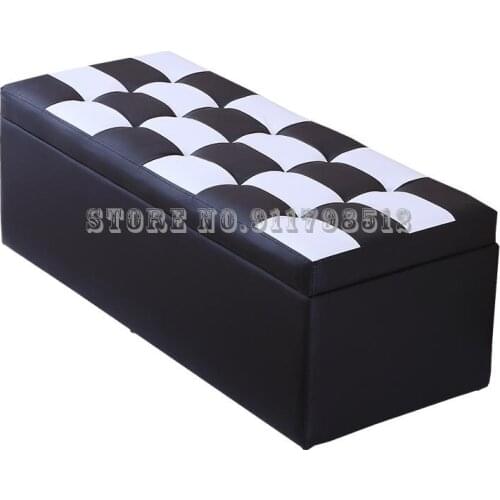 Clothing Store Rectangle Sofa Shoe Changing Stool Bed Foot Multifunctional Storage Storage Stool Changing Room Fitting Room Stoo