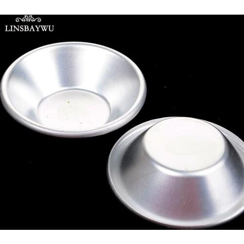 LINSBAYWU 2 Pcs Aluminum Alloy Egg Tart Cupcake Cake Cookie Pudding Mould Baking Tool M-B05 Good Quality For Home Use Egg Tart