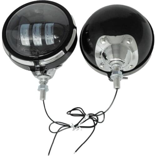 Pair of Motorcycle 4.5" LED Fog Light Outer Cover Case Trim Bracket For Harley ( Free Shipping )