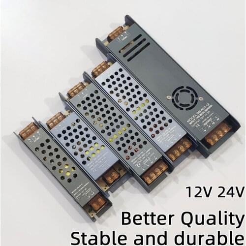 Switching Power Supply AC220V To DC 12V 24V Power Adapter 60W 100W 150W 200W 300W 400W Driver For LED Strips CCTV Transformers