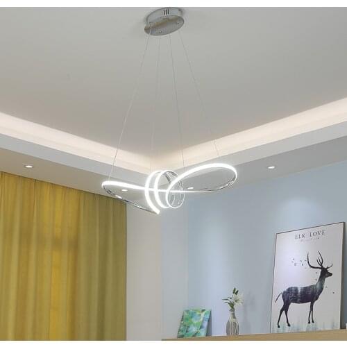 Hanging For Dining Room Kitchen Room Living Room Dine Lamp Home Deco Chandelier Fixture Modern Led Chandelier