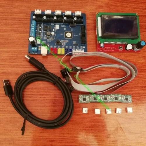 RAMPS Puls with Stepper Drivers and Display for Hypercube Evolution