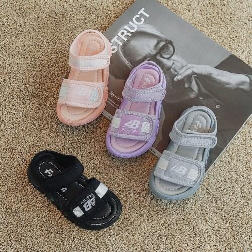 Girls Sports Sandals Kids New Summer Children Shoes Soft Soled Non Slip Beach Shoes For Boys