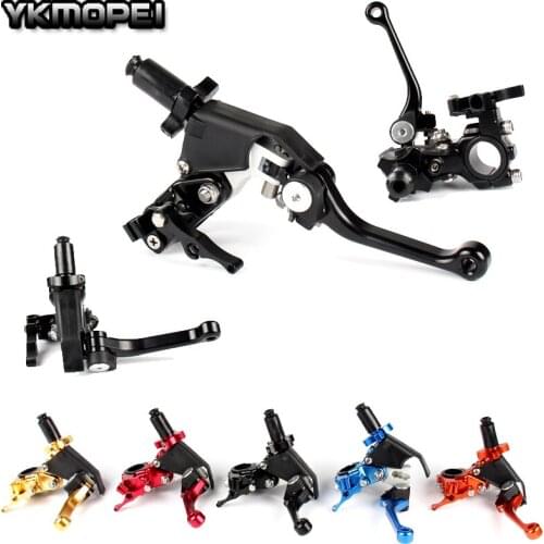 Universal Motorcycle CNC 360 degrees Folding Clutch Lever Fit CRF KLX YZF RMZ KAYO BSE Dirt Bike MX Motocross Enduro Off Road