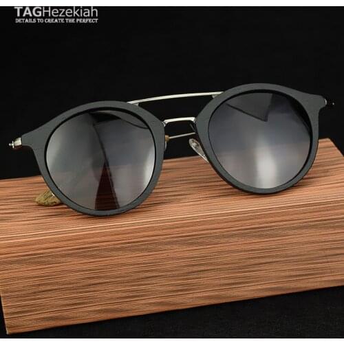NEW wood sun glasses men women round polarized sunglasses Wood grain Retro fashion Driving the driver oculos de sol gafas de so