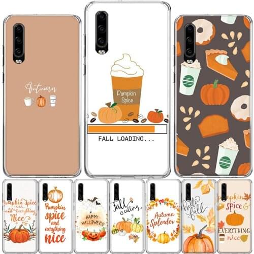 Pumpkin happy fall! Phone Case For Huawei P40 P30 P20 P10 Mate 10 20 30 Lite Pro P Smart Z 2018 Plus 2019 Cover Shell Coque