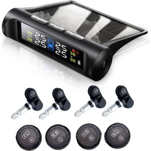 Universal Solar Charging Tire Pressure Monitoring System Sensor For Car Truck Wireless Sensor