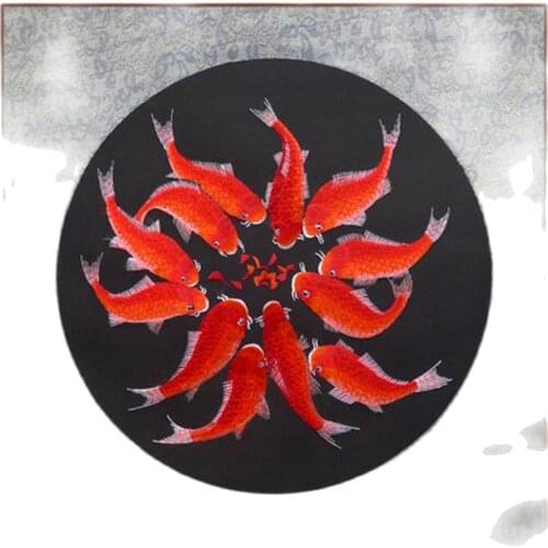 Embroidery finished / Suzhou Classical Embroidery / Chinese traditional embroidery / Cross Stitch finished-painting fish