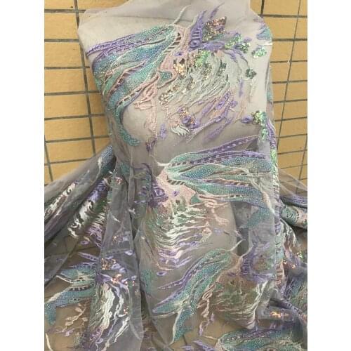 Embroidery textile lace fabric SYJ-66685 african french lace fabric high quality