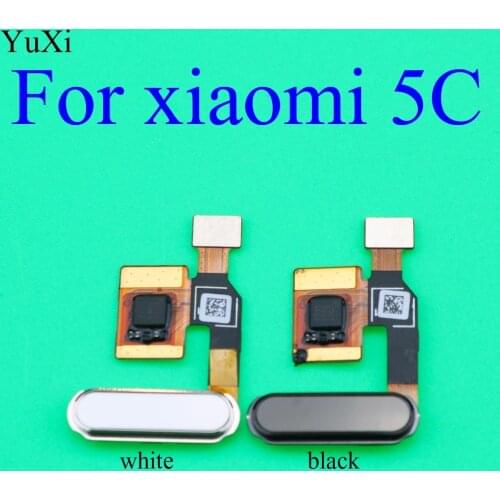 YuXi 1PCS Fingerprint Scanner Sensor Flex Cable with Touch ID Home Button Return Keypad with Bracket For Xiaomi 5C Mi 5c Mi5C