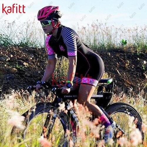 Kafitt new womens sweatshirt suit macacão feminino cycling top summer jumpsuit women cycling short sleeves ropa de mujer