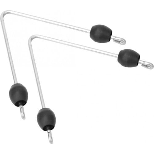 2Pcs Spearfishing Gun Rubber Latex Band Stainless Steel Spearfishing Gun Latex Tube V-shape Connector Wishbone Accessory