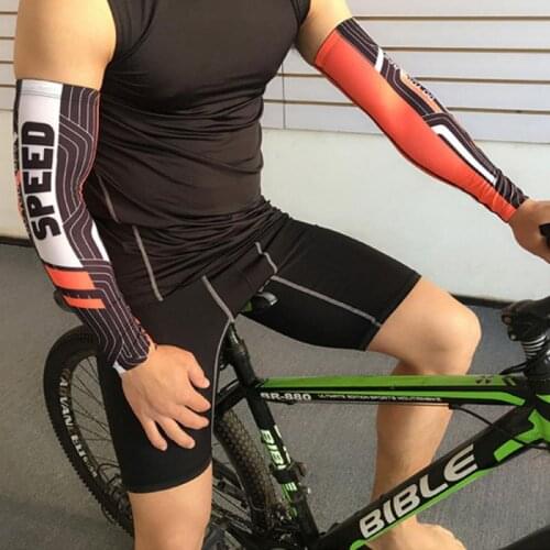 2021 NEW Bike Basketball Sport Arm Sleeve Armguards Quick Dry UV Protectin Running Elbow Support Arm Fitness Elbow Pad Cycling