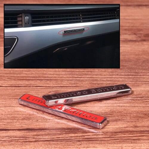 3D Metal Chrome Limited Edition Logo Car Sticker Badge Decal Motorcycle Stickers Emblem For Suzuki Honda Kia Mazda Car Styling