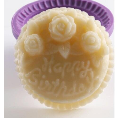 3D Flower Shaped Silicone Soap Mould DIY Handmade Candle Cake Baking Soap Moulds Mold Kitchen Tools