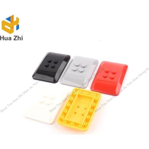 Building Blocks Parts 98281 6PCS Slope Curved 6 x 4 x 2/3 Quad Curved with 2 x 2 Studs LEGOING MOCS Education