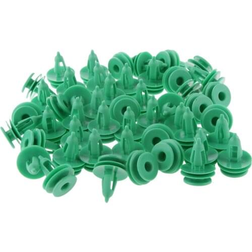 50x Car Bumper Fastener Plastic Rivets Trim Clip Fastener 8mm Auto Door Panel Bumpers Grills Side Clips for Jeep Grand Cherokee