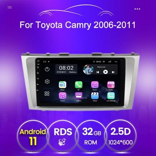9" GPS Autoradio For Toyota Camry 6 40 50 2006-2011 with navigation stereo 1080P Video screen player BT WIFI Audio FM