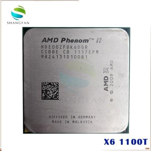 AMD Phenom X6 1100T X6-1100T 3.3GHz Six-Core CPU Processor HDE00ZFBK6DGR 125W Socket AM3 938pin