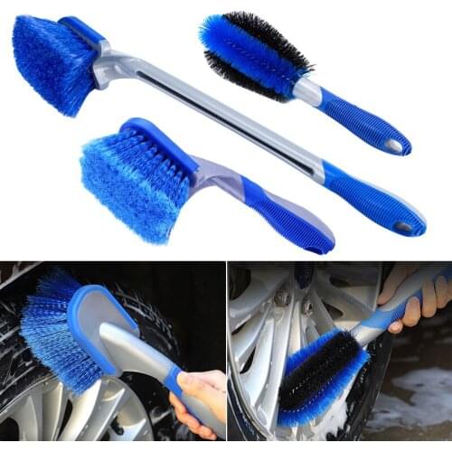 Car Rims Dedicated Brush Vehicle Wheel Hub & Tires Brush Kit Car Detailing Brushes Car Tires Care Deep Cleaning Accessories Tool