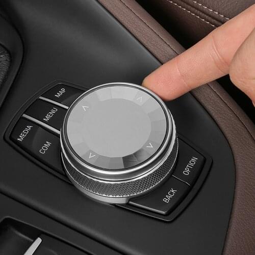 Car Multimedia Buttons Cover iDrive Stickers for BMW 1 3 5 7 Series X1 X3 F25 X5 F15 X6 F16 F30 F10 F07 E90 F11 E84 E70 E71 F01