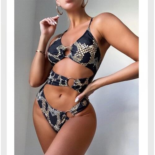 Bikini 2021 Womens Swimwear 1 Piece Swimsuit Sexy Bathing Suit Biquinis Swimming Suit for Women Maillot De Bain Femme Monokini