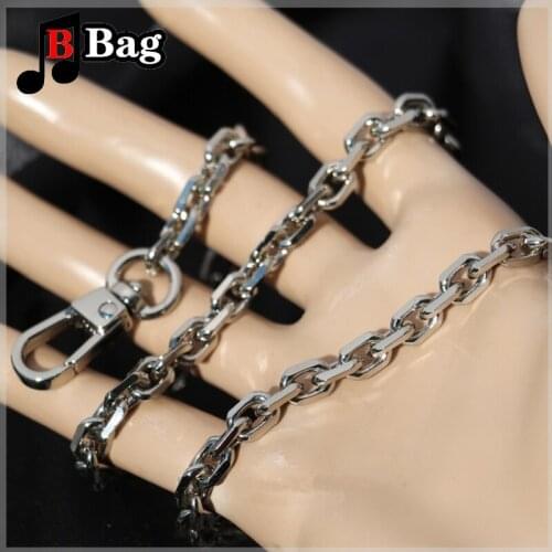 Shape Bag Chain 7mm Metal Replacement Purse Chain Shoulder Crossbody Bag Strap for Cluth Small Handbag Handle DIY Fashion