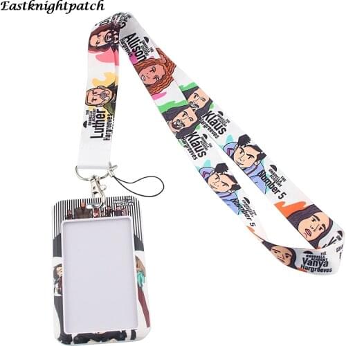 E2691 Cartoon Tv Show Lanyard Keychain keys Badge Mobile Phone Rope Kids Gifts Lanyard With Pvc Diy Card Cover