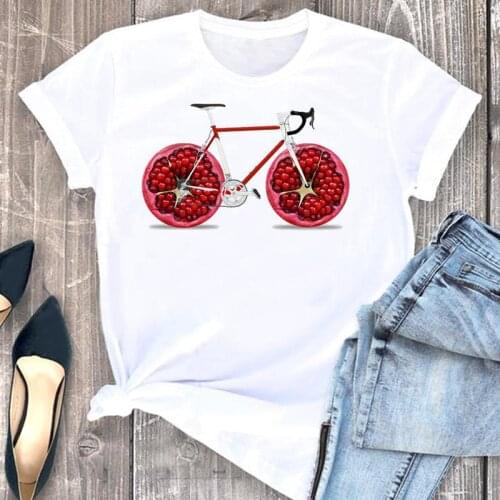 Women Clothes Watercolor Fruit Cute Ladies Cartoon Fashion Short Sleeve Summer Print Tshirt Female Tee Top Graphic T-shirt