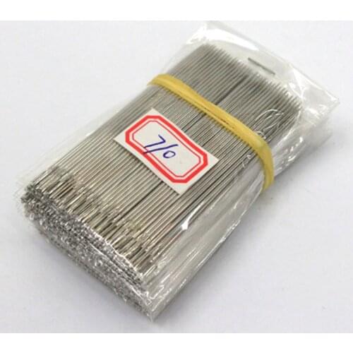 Brand 50PCS/LOT Stainless Steel Large Eye Sewing Needles Sewing Pins Set Home DIY Crafts Household Sewing Accessories 1.0*66MM