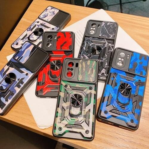 Camouflage Anti-fall Ring buckle holder Case For Xiaomi Mi 11X Pro 11i Mi POCO F3 Redmi K40Pro Shockproof Armor Cover Phone Case