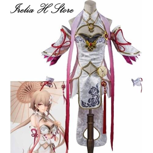 Honkai Impact 3 Rita Rossweisse Cosplay costume Rita Rossweisse lunar new year cosplay costume set cheongsame sexy dress female