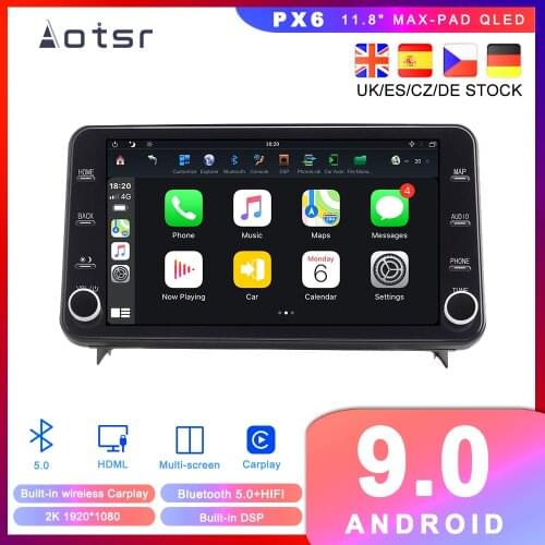 Max-PAD Android 9.0 Car DVD Player 4G PX6 For Toyota RAV4 2019 2020 GPS Navigation Auto Radio Stereo Multimedia player HeadUnit