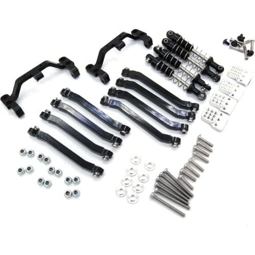 Metal Chassis Pull Rods Suspension Link Mount Shock Absorber for MN D90 D91 D99 MN99S 1/12 RC Car Upgrade Parts