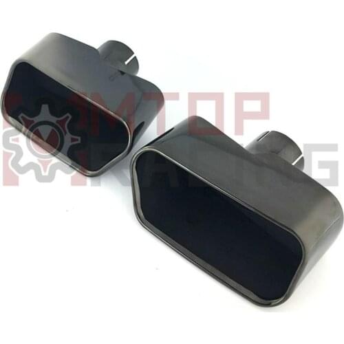 Stainless Steel Rear Exhaust Muffler Pipe Tips For BMW F18 F10 5 Series 2013 2014 Silver Black Pair