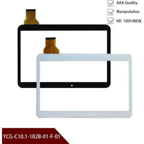 New Original A+ White or black10.1'' inch Tablet Digitizer Glass YCG-C10.1-182B-01-F-01 Tablet Touch screen panel Free Shipping