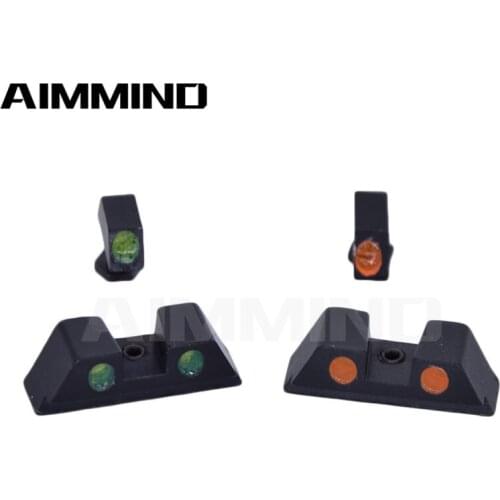 Hunting Handgun Pistol Glow Sight Green Dot for Glock 17/19/22/23/24/26/27/33/34/35 In Day and Night Use