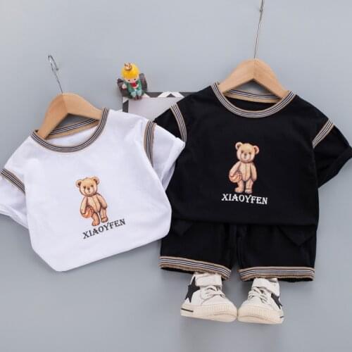 0-5 Years Summer Boy Clothing Set 2021 New Casual Fashion Active Sport T-shirt+ Pant Kid Children Baby Toddler Boy Clothing