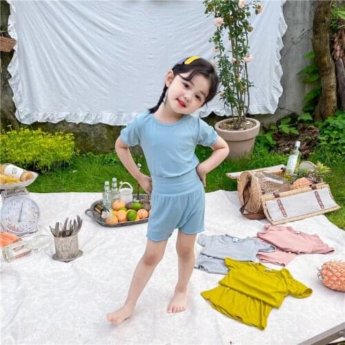 Girl Boys Pajamas Suits Kids Baby 2021 Stylish Spring Summer Nightclothes Nightgowns Sleepwear Pajamas Sets Children Clothing