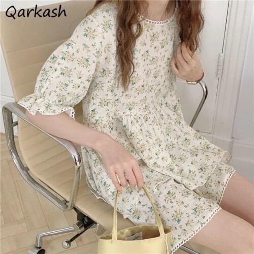 Pajama Sets Women Print Summer Retro Harajuku Casual Loose Thin Butterfly-sleeve Female Student Homewear Sweet Style Chic Basic