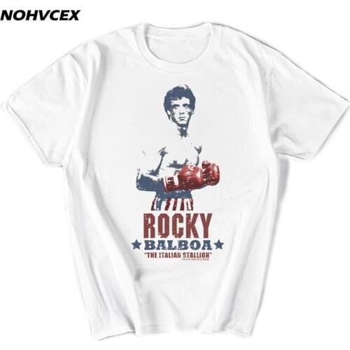 Rocky Balboa T Shirt Man Short Sleeve Male Newest Tshirts Leisure Exercise Comfortable Guys Tee