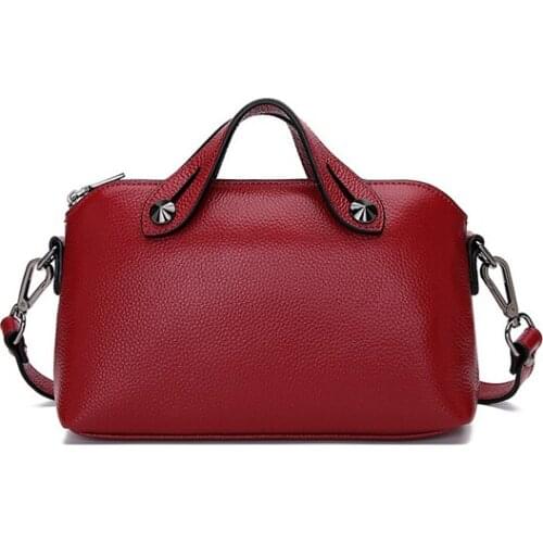 Shell Purse Messenger Tote Bag Genuine Leather Lady Crossbody Bags for Women Shoulder Bag Fashion Handbags Female Shopping