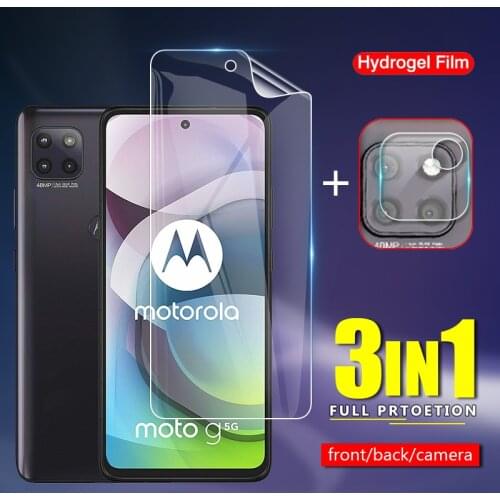 Slim Front / Back Soft TPU Protective Hydrogel Film For Motorola Moto G 5G / One 5G Ace 6.7" Camera Lens Screen Protector Glass