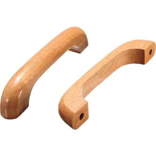 Solid Wood Furniture Handle Cabinet Knob Furniture Round Drawer Wooden Cabinet Door Handle Cabinet Kitchen Furniture