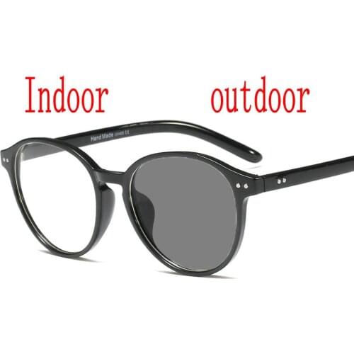 Vintage Transition Sun Photochromic Reading Glasses Men Women adjustable vision With Multifocal Diopter Progressive glasse FML