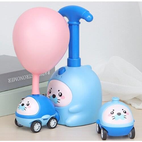 Power Balloon Launch Tower Toy Puzzle Fun Education Inertia Air Power Balloon Car Science Experimen Toy For Children Gift