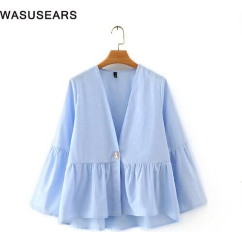 Женские блузки Wasusears China At AliExpress