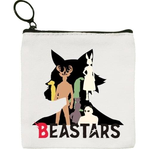 Japan Anime BEASTARS legoshi Wolf Deer Canvas Coin Purse Coin Purse Collection Canvas Bag Small Wallet Zipper Key Bag Hand Gift
